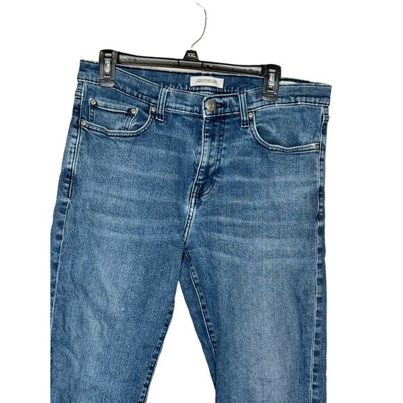 Good Threads Men's Jeans Straight Mid-Rise 5-Pocket Medium Wash Denim Blue 33 - Picture 4 of 11